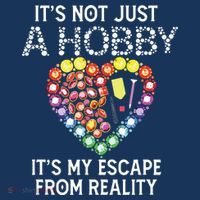 Not Just Hobby It's My Escape From Reality Diamond Painting T-Shirt