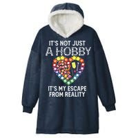 Not Just Hobby It's My Escape From Reality Diamond Painting Hooded Wearable Blanket