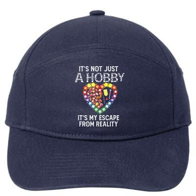 Not Just Hobby It's My Escape From Reality Diamond Painting 7-Panel Snapback Hat