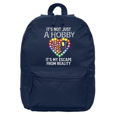 Not Just Hobby It's My Escape From Reality Diamond Painting 16 in Basic Backpack