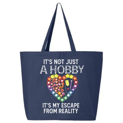 Not Just Hobby It's My Escape From Reality Diamond Painting 25L Jumbo Tote