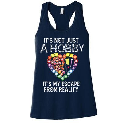 Not Just Hobby It's My Escape From Reality Diamond Painting Womens Tank Top