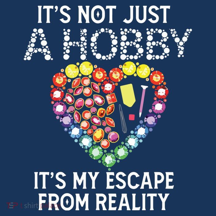 Not Just Hobby It's My Escape From Reality Diamond Painting Baby Bodysuit