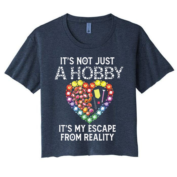Not Just Hobby It's My Escape From Reality Diamond Painting Crop Top