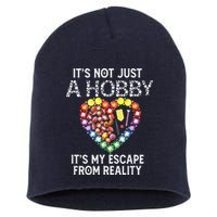 Not Just Hobby It's My Escape From Reality Diamond Painting Short Acrylic Beanie