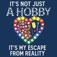 Not Just Hobby It's My Escape From Reality Diamond Painting Short Acrylic Beanie