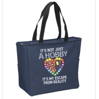 Not Just Hobby It's My Escape From Reality Diamond Painting Zip Tote Bag