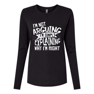 Novelty Joke Hoodie | Im Not Arguing Im Explaining Hoodie Womens Cotton Relaxed Long Sleeve T-Shirt