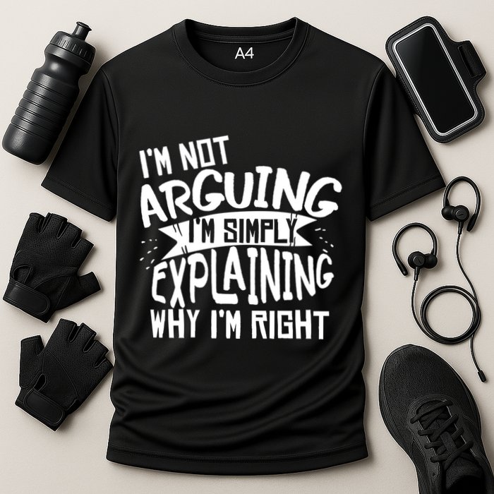 Novelty Joke Hoodie | Im Not Arguing Im Explaining Hoodie Cooling Performance Crew T-Shirt