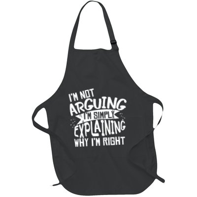 Novelty Joke Hoodie | Im Not Arguing Im Explaining Hoodie Apron