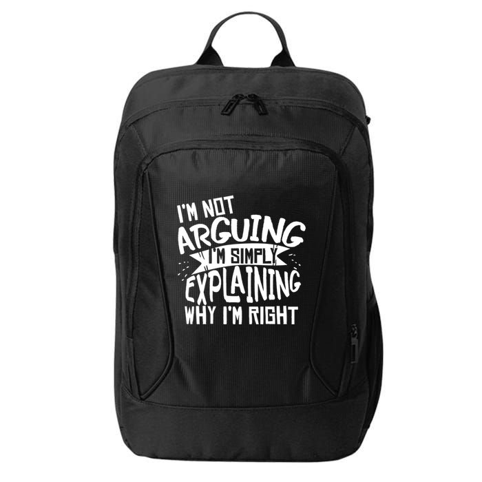 Novelty Joke Hoodie | Im Not Arguing Im Explaining Hoodie City Backpack