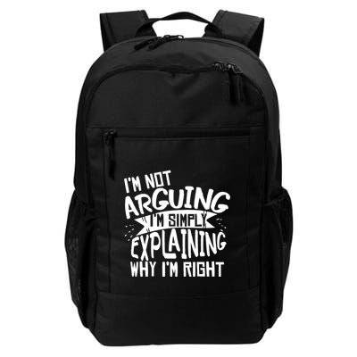Novelty Joke Hoodie | Im Not Arguing Im Explaining Hoodie Backpack
