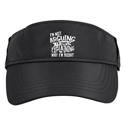 Novelty Joke Hoodie | Im Not Arguing Im Explaining Hoodie Adult Drive Performance Visor