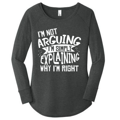 Novelty Joke Hoodie | Im Not Arguing Im Explaining Hoodie Women's Perfect Tri Tunic Long Sleeve Shirt