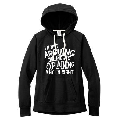 Novelty Joke Hoodie | Im Not Arguing Im Explaining Hoodie Women's Fleece Hoodie