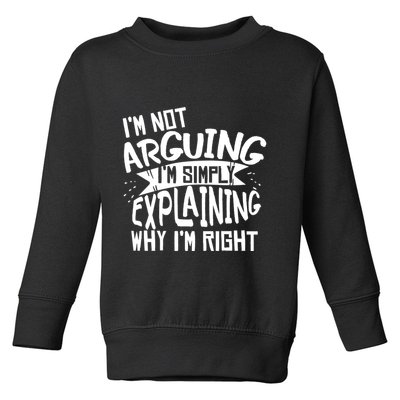 Novelty Joke Hoodie | Im Not Arguing Im Explaining Hoodie Toddler Sweatshirt