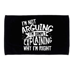 Novelty Joke Hoodie | Im Not Arguing Im Explaining Hoodie Microfiber Hand Towel