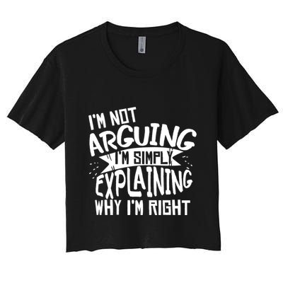 Novelty Joke Hoodie | Im Not Arguing Im Explaining Hoodie Crop Top
