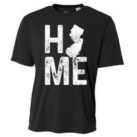 New Jersey Home Vintage State Map Pride Gift Cooling Performance Crew T-Shirt