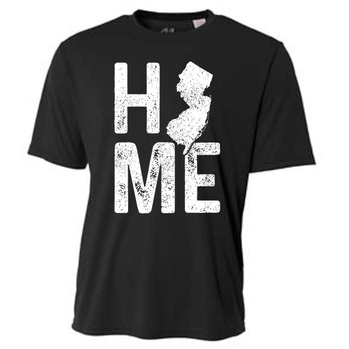 New Jersey Home Vintage State Map Pride Gift Cooling Performance Crew T-Shirt