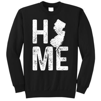 New Jersey Home Vintage State Map Pride Gift Sweatshirt