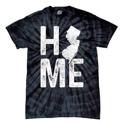 New Jersey Home Vintage State Map Pride Gift Tie-Dye T-Shirt