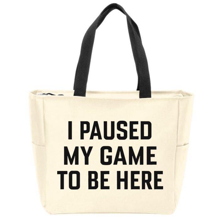 Nikola Jokić I Paused My Game To Be Here Zip Tote Bag
