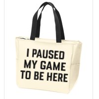 Nikola Jokić I Paused My Game To Be Here Zip Tote Bag
