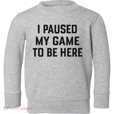 Nikola Jokić I Paused My Game To Be Here Toddler Sweatshirt