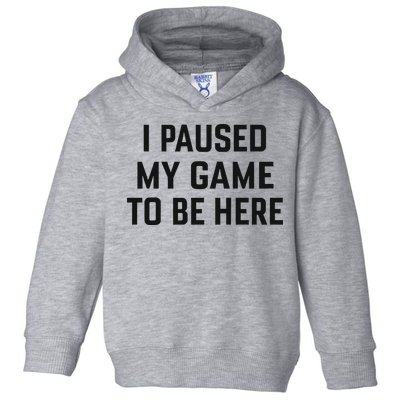 Nikola Jokić I Paused My Game To Be Here Toddler Hoodie