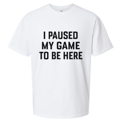 Nikola Jokić I Paused My Game To Be Here Sueded Cloud Jersey T-Shirt