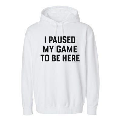Nikola Jokić I Paused My Game To Be Here Garment-Dyed Fleece Hoodie