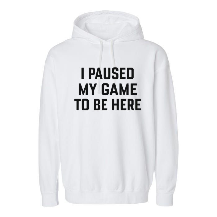 Nikola Jokić I Paused My Game To Be Here Garment-Dyed Fleece Hoodie