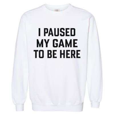 Nikola Jokić I Paused My Game To Be Here Garment-Dyed Sweatshirt