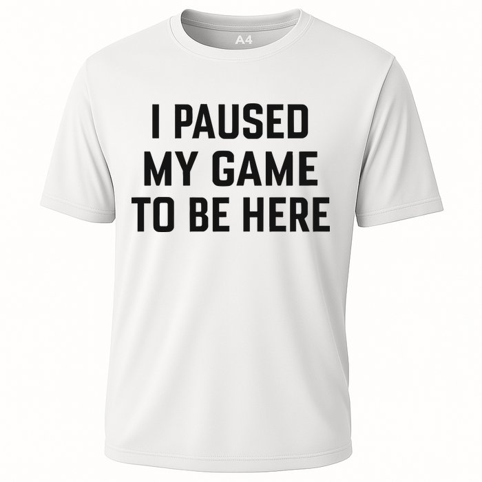 Nikola Jokić I Paused My Game To Be Here Cooling Performance Crew T-Shirt