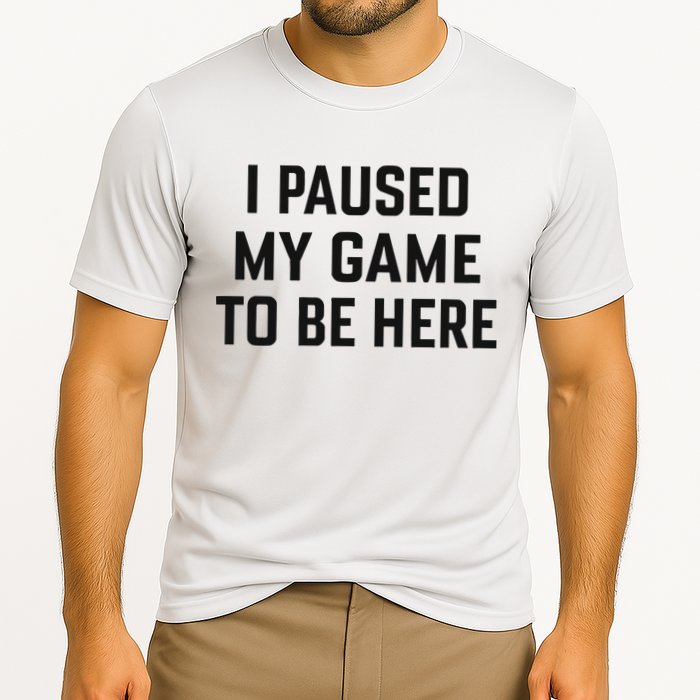 Nikola Jokić I Paused My Game To Be Here Cooling Performance Crew T-Shirt