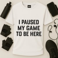 Nikola Jokić I Paused My Game To Be Here Cooling Performance Crew T-Shirt