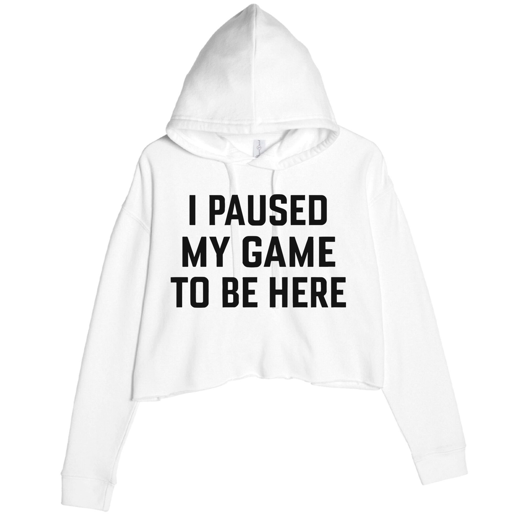 Nikola Jokić I Paused My Game To Be Here Crop Fleece Hoodie