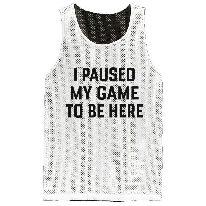 Nikola Jokić I Paused My Game To Be Here Mesh Reversible Basketball Jersey Tank