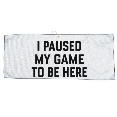 Nikola Jokić I Paused My Game To Be Here Large Microfiber Waffle Golf Towel