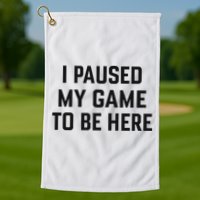 Nikola Jokić I Paused My Game To Be Here Golf Towel