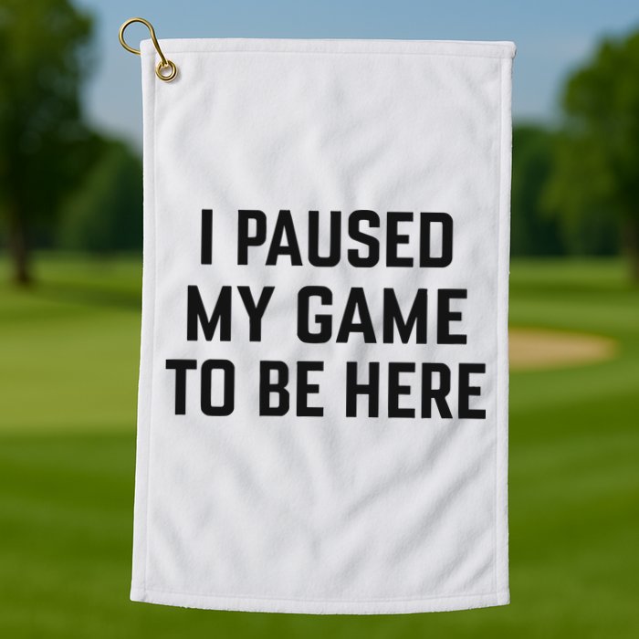 Nikola Jokić I Paused My Game To Be Here Golf Towel