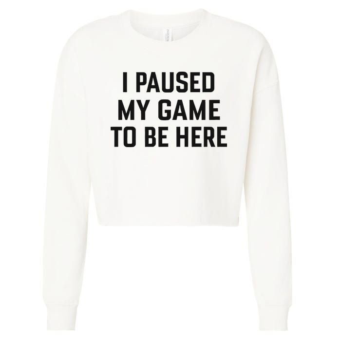 Nikola Jokić I Paused My Game To Be Here Cropped Pullover Crew