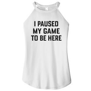 Nikola Jokić I Paused My Game To Be Here Women's Perfect Tri Rocker Tank