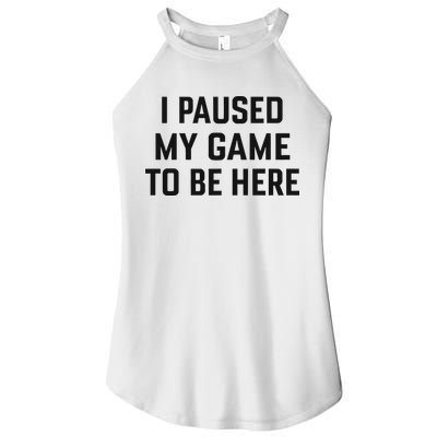 Nikola Jokić I Paused My Game To Be Here Women's Perfect Tri Rocker Tank