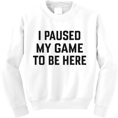 Nikola Jokić I Paused My Game To Be Here Kids Sweatshirt