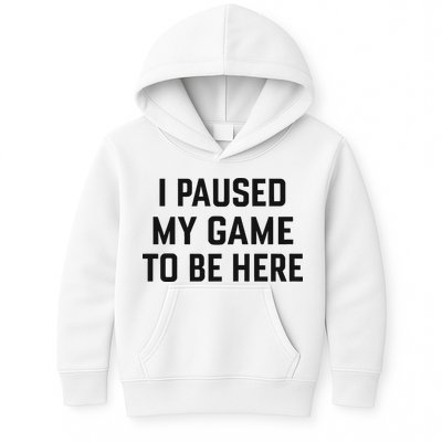 Nikola Jokić I Paused My Game To Be Here Kids Hoodie