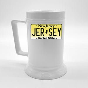 New Jersey License Plate Throwback Design Classic Beer Stein