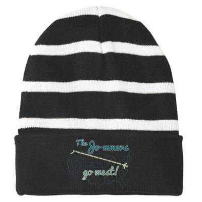 New Jo Mmers Striped Beanie with Solid Band