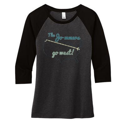 New Jo Mmers Women's Tri-Blend 3/4-Sleeve Raglan Shirt